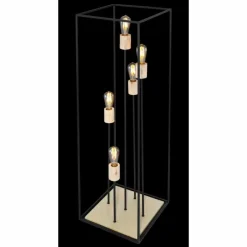 Luminaires Globo Lighting Lampadaire Globo HAGAR Noir, 5 lumières* Lampadaires Et Lampes Sur Pied