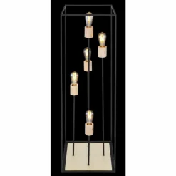 Luminaires Globo Lighting Lampadaire Globo HAGAR Noir, 5 lumières* Lampadaires Et Lampes Sur Pied