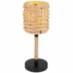 Style Boho-Chic-Luminaires Globo Lighting Lampadaire Globo HALIA Noir, 1 lumière