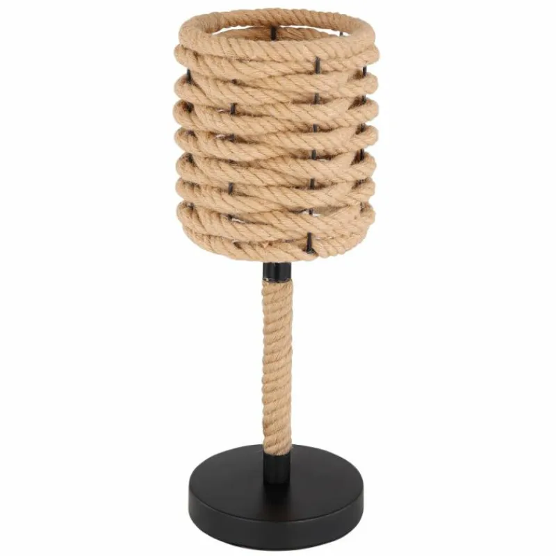 Style Boho-Chic-Luminaires Globo Lighting Lampadaire Globo HALIA Noir, 1 lumière