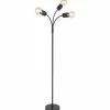 Luminaires Globo Lighting Lampadaire Globo HERMINE Noir, 3 lumières* Lampadaires Et Lampes Sur Pied