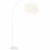 Lampes En Tissu-Luminaires Globo Lighting Lampadaire Globo ILGA Blanc, 1 lumière