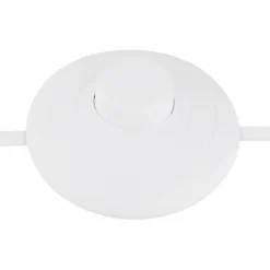 Lampes En Tissu-Luminaires Globo Lighting Lampadaire Globo ILGA Blanc, 1 lumière