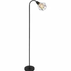 Luminaires Globo Lighting Lampadaire Globo ISABELLA Noir, 1 lumière* Lampadaires Et Lampes Sur Pied