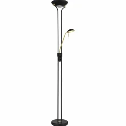 Luminaires Globo Lighting Lampadaire Globo LEONAS LED Laiton, Noir, 1 lumière* Éclairage Led