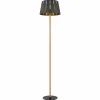 Lampes En Bois-Luminaires Globo Lighting Lampadaire Globo LUNA Couleur bois, Noir, 1 lumière
