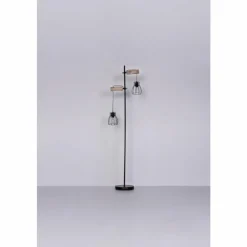 Luminaires Scandinaves-Luminaires Globo Lighting Lampadaire Globo MINA Brun, Noir, 2 lumières