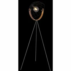 Lampes Industrielles-Luminaires Globo Lighting Lampadaire Globo NETTY Noir, 1 lumière