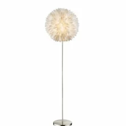 Luminaires Globo Lighting Lampadaire Globo Nickel mat, 1 lumière* Lampadaires Et Lampes Sur Pied
