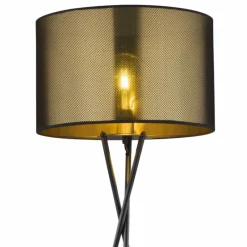 Lampes En Tissu-Luminaires Globo Lighting Lampadaire Globo NUGGY Noir, 1 lumière