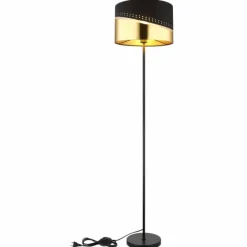 Lampes En Tissu-Luminaires Globo Lighting Lampadaire Globo OR Noir, 1 lumière