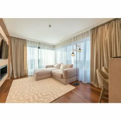 Lampes En Bois-Luminaires Globo Lighting Lampadaire Globo PAULO Écru, Noir, 2 lumières