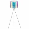 Lampes En Tissu-Luminaires Globo Lighting Lampadaire Globo PRISMA Nickel mat, 1 lumière