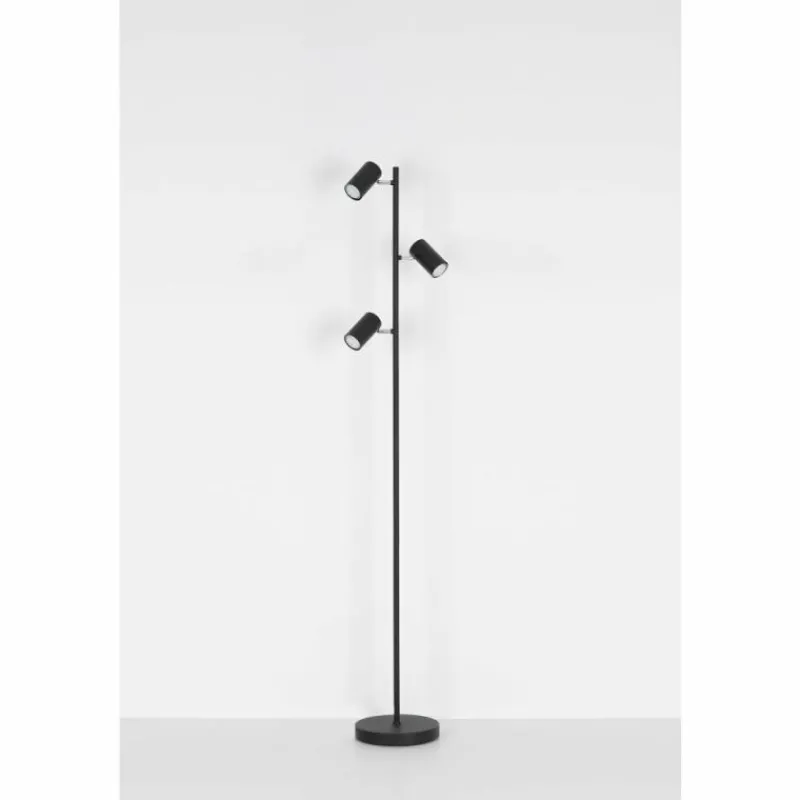 Luminaires Globo Lighting Lampadaire Globo ROBBY Noir, 3 lumières* Lampadaires Et Lampes Sur Pied
