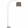 Lampes En Tissu-Luminaires Globo Lighting Lampadaire Globo SANNA Nickel mat, 1 lumière