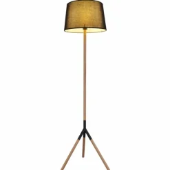 Lampes En Tissu-Luminaires Globo Lighting Lampadaire Globo TL Écru, Noir, 1 lumière