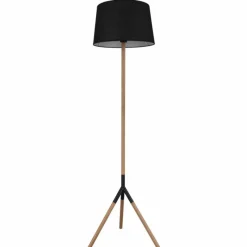 Lampes En Tissu-Luminaires Globo Lighting Lampadaire Globo TL Écru, Noir, 1 lumière