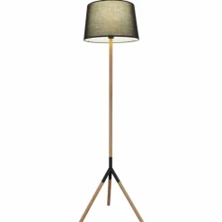 Lampes En Tissu-Luminaires Globo Lighting Lampadaire Globo TL Écru, Noir, 1 lumière