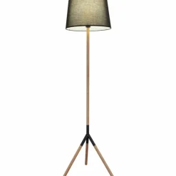 Lampes En Tissu-Luminaires Globo Lighting Lampadaire Globo TL Écru, Noir, 1 lumière