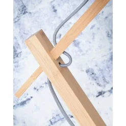 Style Boho-Chic-Good & Mojo Lampadaire BALI Écru, 1 lumière