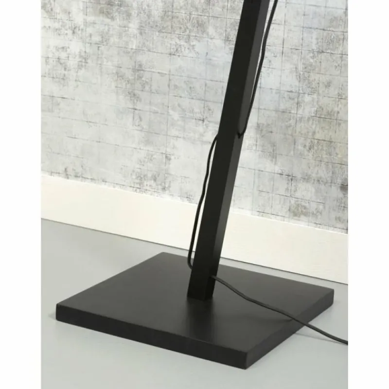 Style Boho-Chic-Good & Mojo Lampadaire BALI Noir, 1 lumière