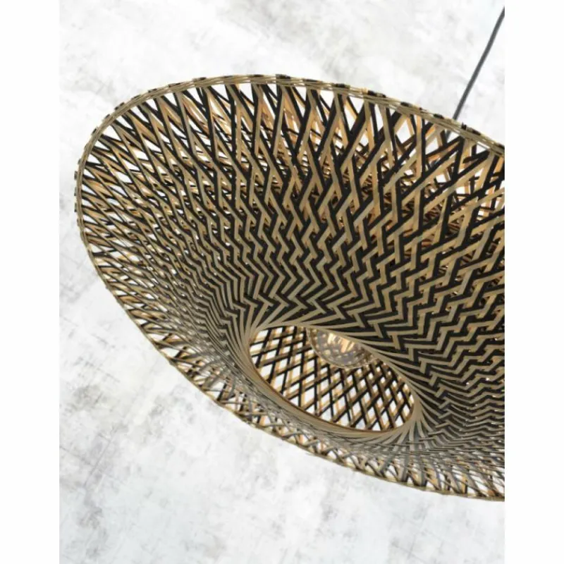 Style Boho-Chic-Good & Mojo Lampadaire BALI Écru, 1 lumière