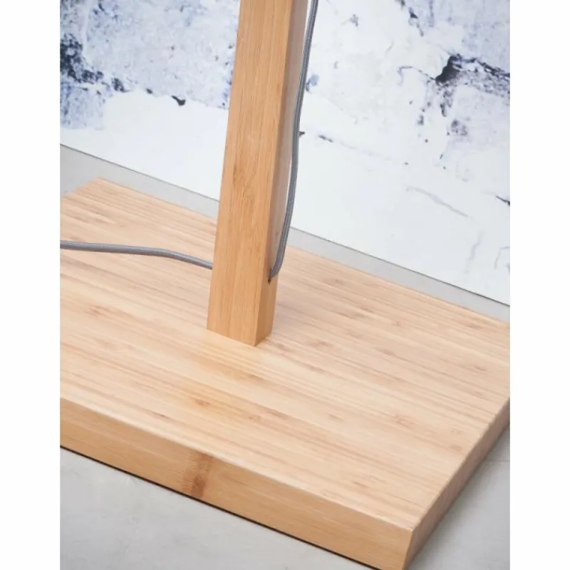 Style Boho-Chic-Good & Mojo Lampadaire BALI Écru, 1 lumière