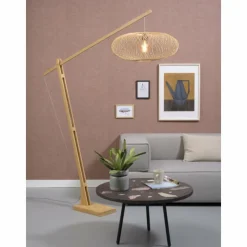 Style Boho-Chic-Good & Mojo Lampadaire CANGO Écru, 1 lumière