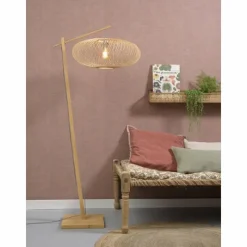 Style Boho-Chic-Good & Mojo Lampadaire CANGO Écru, 1 lumière