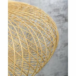 Style Boho-Chic-Good & Mojo Lampadaire CANGO Écru, 1 lumière