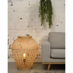 Style Boho-Chic-Good & Mojo Lampadaire TUVALU Écru, 1 lumière