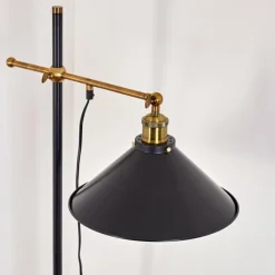 Lampes Dorées-hofstein Lampadaire Gudem Noir doré, 1 lumière