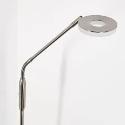 hofstein Lampadaire Gulkana LED Nickel mat, 1 lumière, Changeur de couleurs