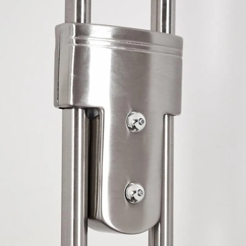 hofstein Lampadaire Gulkana LED Nickel mat, 2 lumières