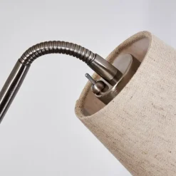 Lampes En Tissu-hofstein Lampadaire Gunstock Nickel brillant, 2 lumières