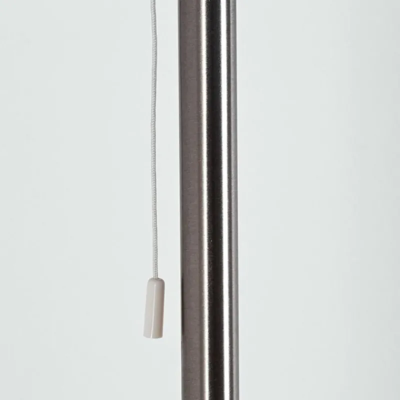 Lampes En Tissu-hofstein Lampadaire Gunstock Nickel brillant, 2 lumières