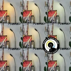 hofstein Lampadaire Haltia LED Noir, 1 lumière