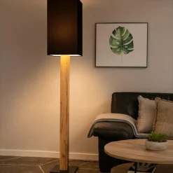 Lampes En Tissu-hofstein Lampadaire Ham Brun, 1 lumière