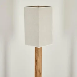 Lampes En Tissu-hofstein Lampadaire Ham Écru, Noir, 1 lumière