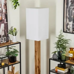 Lampes En Tissu-hofstein Lampadaire Ham Écru, Noir, 1 lumière