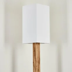 Lampes En Tissu-hofstein Lampadaire Ham Écru, Noir, 1 lumière