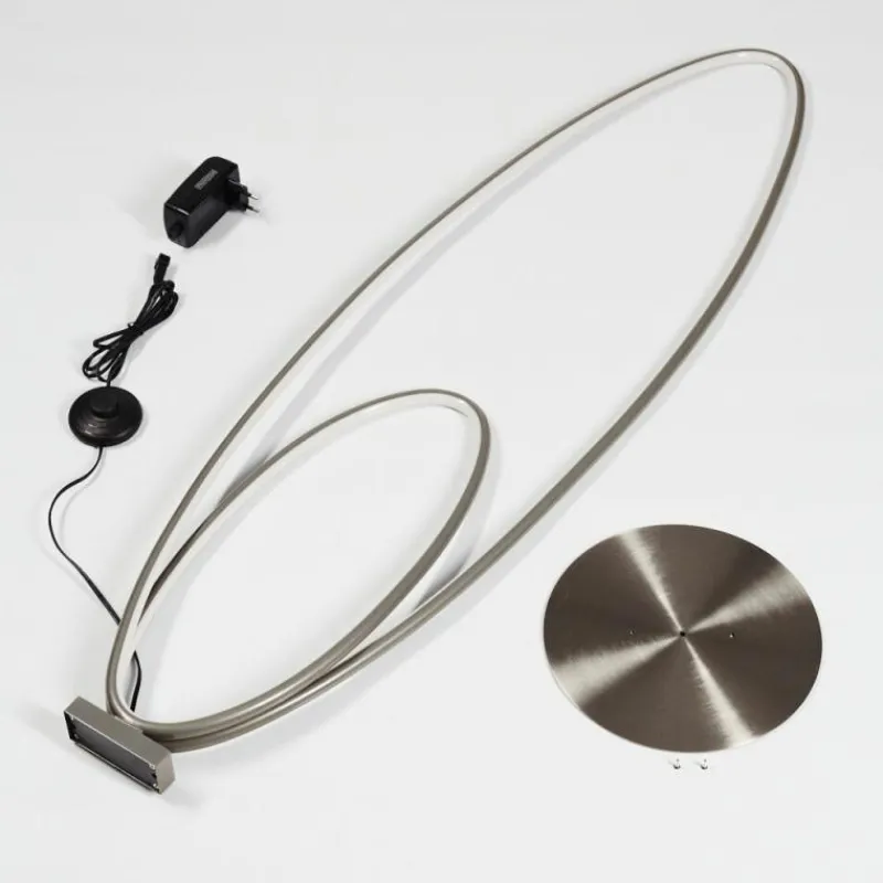 hofstein Lampadaire Harpeth LED Gris, 1 lumière