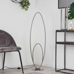 hofstein Lampadaire Harpeth LED Gris, 1 lumière