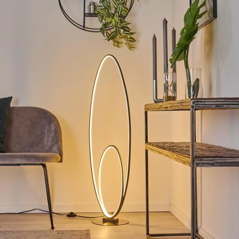 hofstein Lampadaire Harpeth LED Gris, 1 lumière