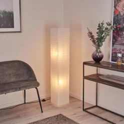 hofstein Lampadaire Hauhui Noir, 2 lumières