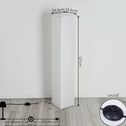 hofstein Lampadaire Hauhui Noir, 2 lumières