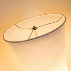 Lampes En Tissu-hofstein Lampadaire HERON Blanc, 2 lumières