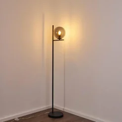 hofstein Lampadaire Hogatza Noir, 1 lumière