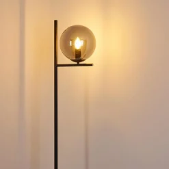 hofstein Lampadaire Hogatza Noir, 1 lumière