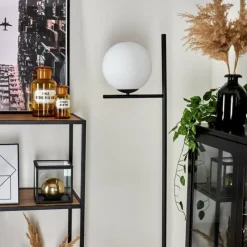 hofstein Lampadaire Hogatza Noir, 1 lumière